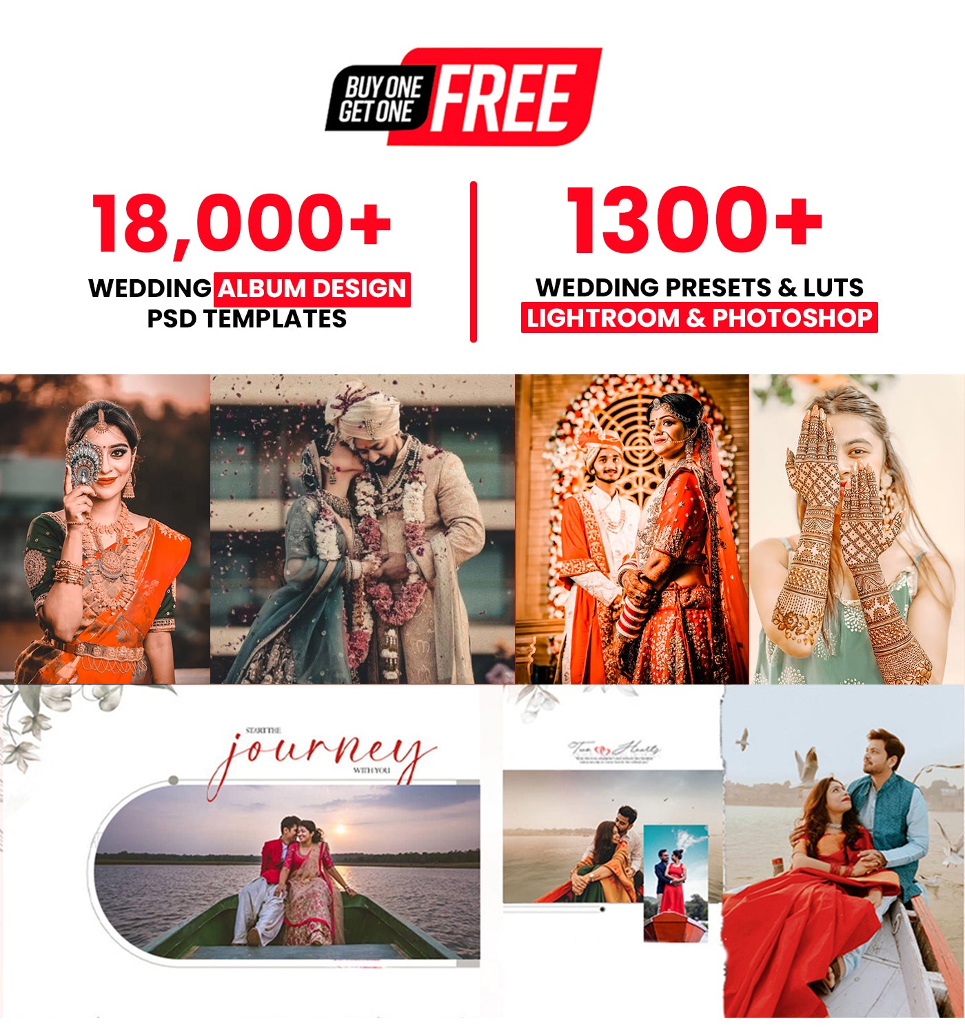 18000+ Wedding Album Design PSD Templates & 1300+ Wedding Presets and Luts Lightroom & Photoshop