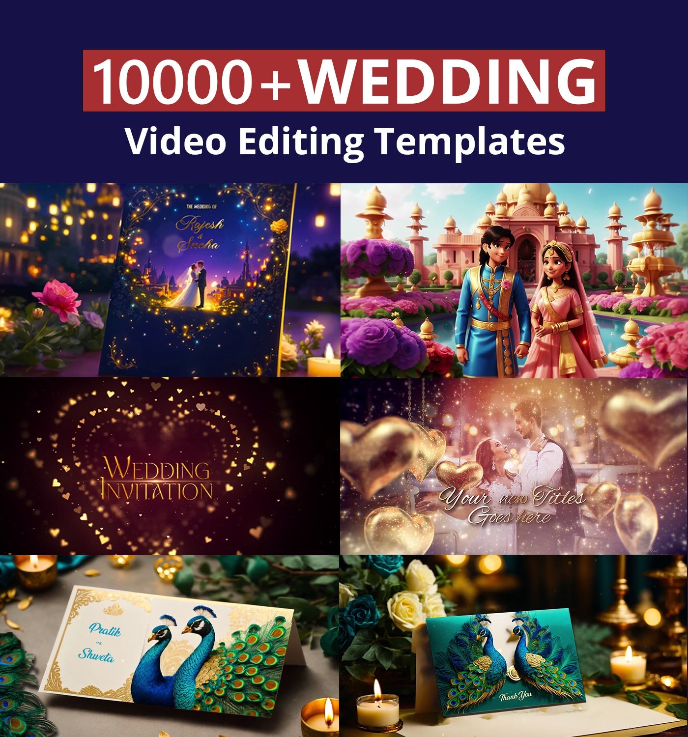 18000+ Wedding Album Design PSD Templates & 10000+ Wedding Video Editing Templates